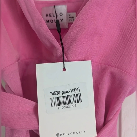 NWT Hello Molly Grenada Pink Playsuit Dress Romper Skort - Picture 3 of 4